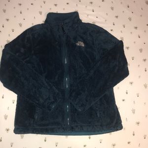 Dark Turquoise North Face Fleece Full ZIP Jacket